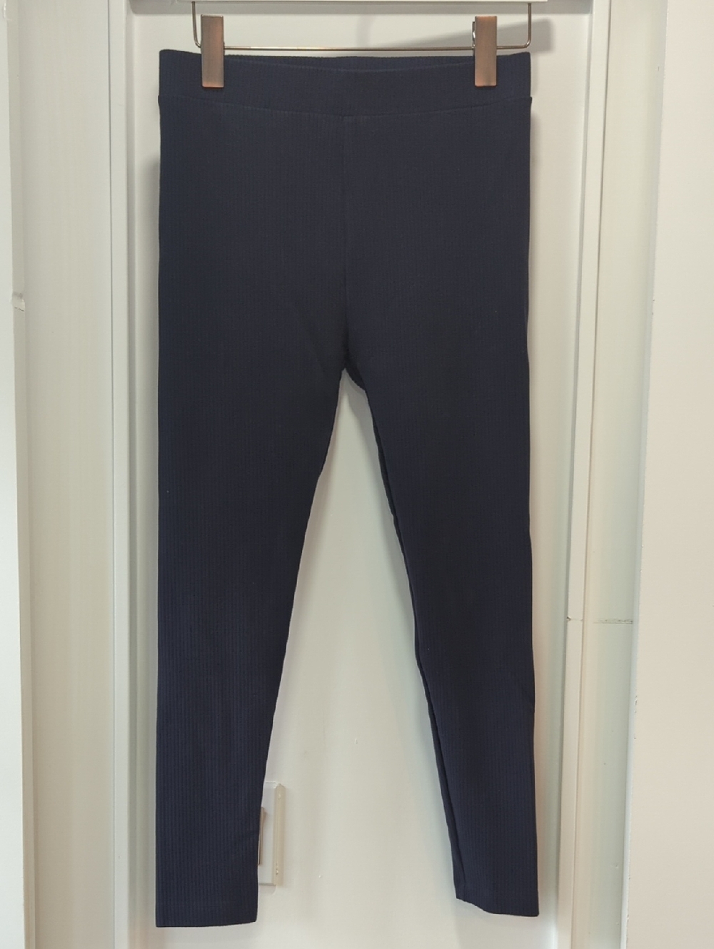 Ann Taylor Dark Navy Stretch Cotton Leggings Size Medium
